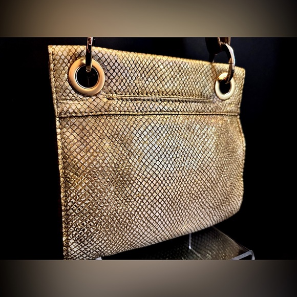Hammitt Tony Small Crossbody Bag in Gold Snakeskin - Picture 6 of 13